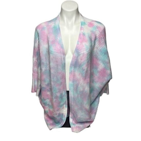 Venus NWT pastel tie dyed cocoon cardigan size M - Picture 1 of 9